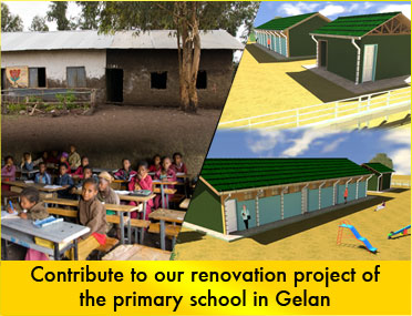 Contribute to our renovation project of the primary school in Gelan
